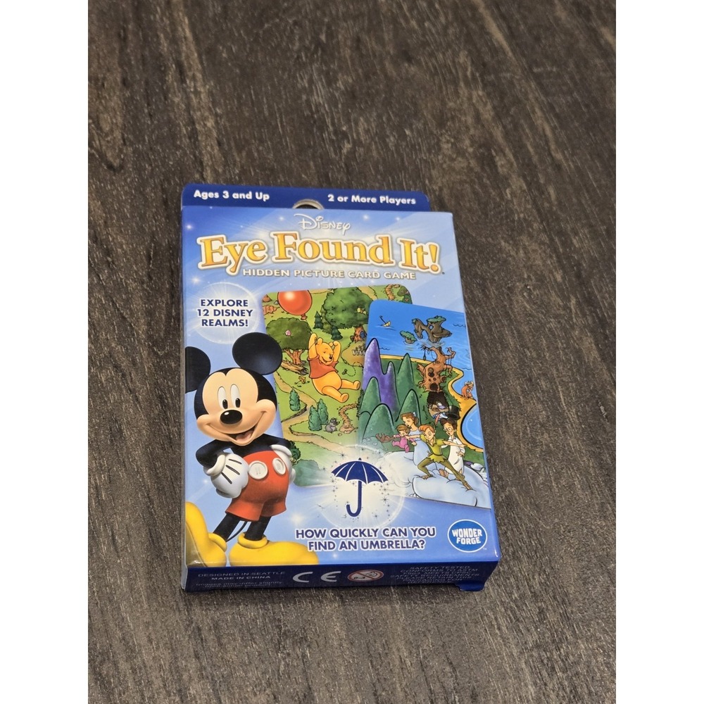Eye Found It Disney Hidden Picture Card Game Wonder Forge 12 Realms COMPLETE